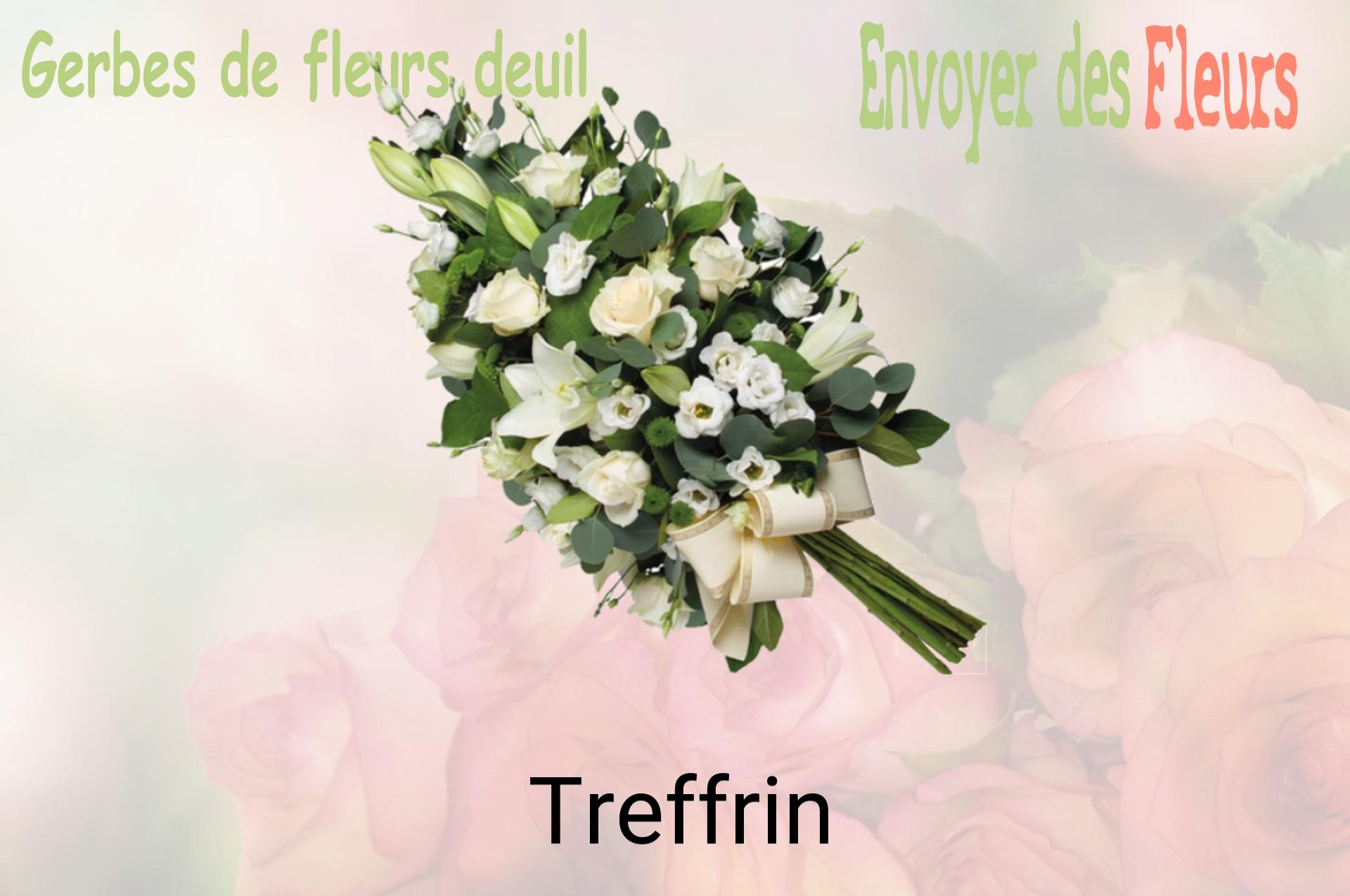Gerbe de fleurs de deuil livrée à Treffrin